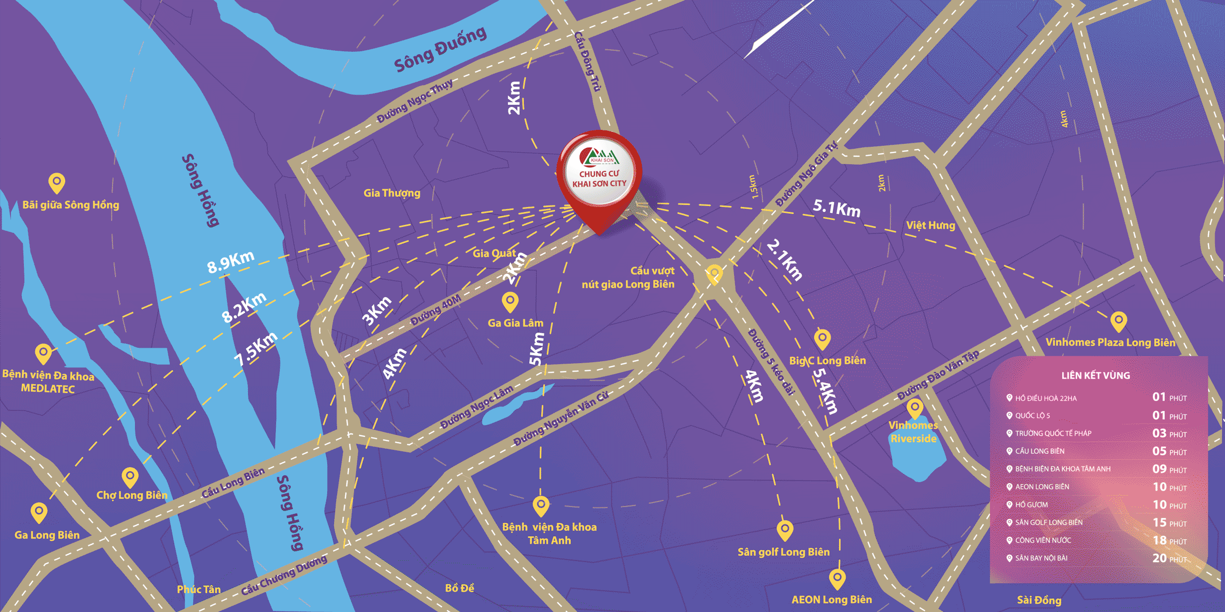 Vị trí Chung cư Khai Sơn City